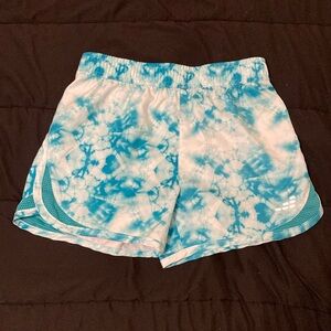 BCG - Girl’s Athletic Shorts - M (8/10) - Blue/Teal Tye Dye